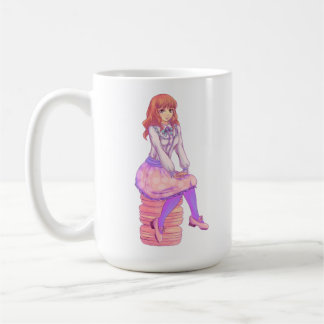 Pink Macaron Girl Coffee Mug