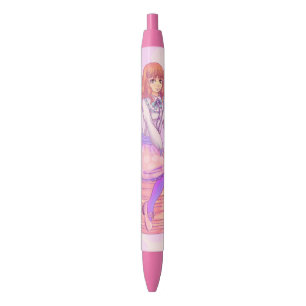 Pink Macaron Girl Pen