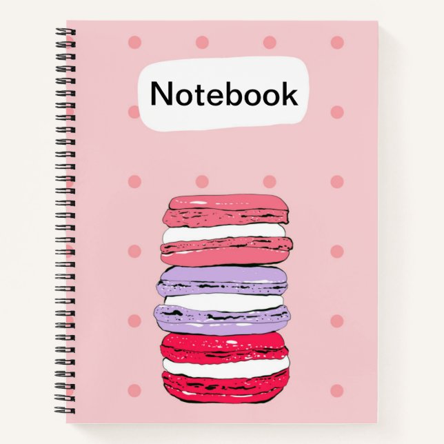 Pink Macaron Notebook (Front)