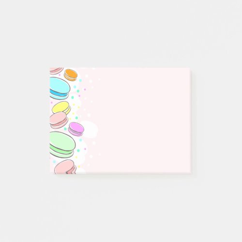 Pink Macaroons 4 x 3 Notes