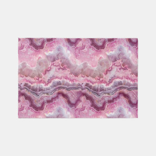 Pink Macro Agate Stone look Rug