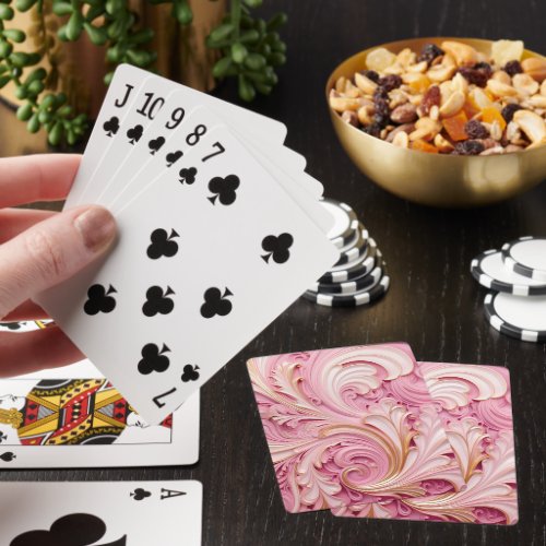 Pink Madame Pompadour Baroque Icecream Royal Playing Cards