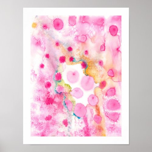 Pink Madness  Abstract Pink Spots Wall Art