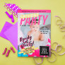Pink Magazine Cover Look | Kids Birthday Party Invitation