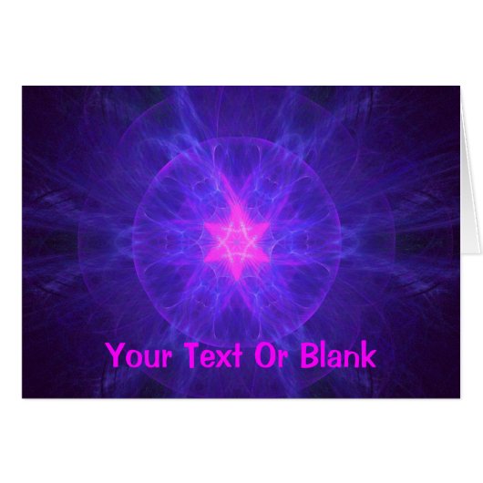 Pink Magen David Cards (Front Horizontal)