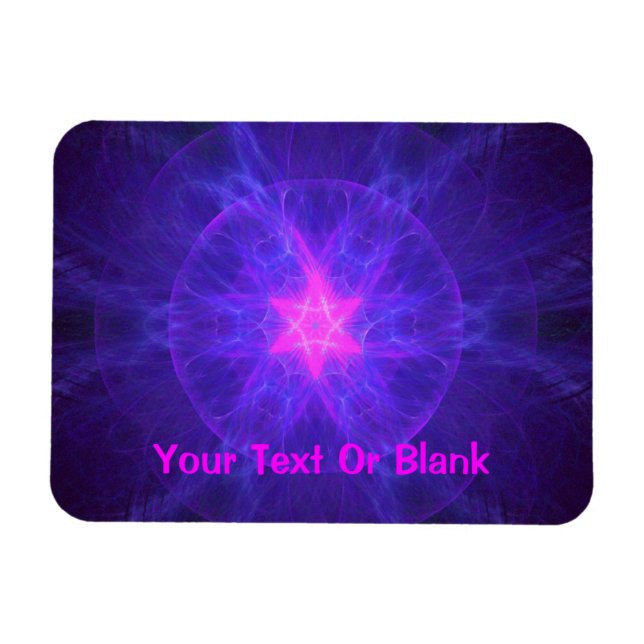 Pink Magen David Magnet (Horizontal)