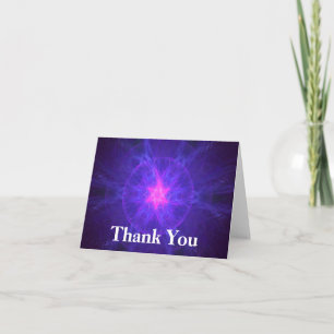 Pink Magen David Thank You Card