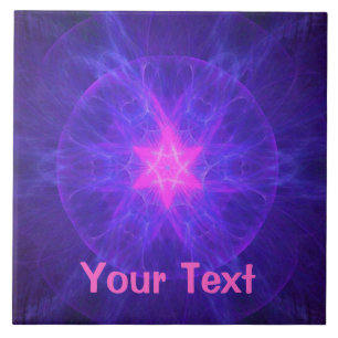 Pink Magen David Tile