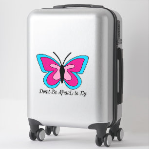 Pink Magenta Blue Butterfly   Add Text Sticker