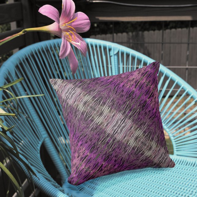 Pink Magenta Boho Chic Abstract Throw Pillow (Creator Uploaded)