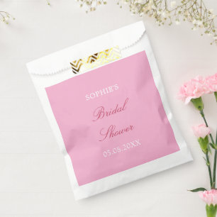 Pink Magenta Bridal Shower Favor Bags