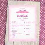 Pink & Magenta Eagle Court of Honor Program Flyer<br><div class="desc">A program flyer is a finishing touch for your Eagle Scout Court of Honor ceremony. Pink and magenta text and banner can be changed to other colors.</div>