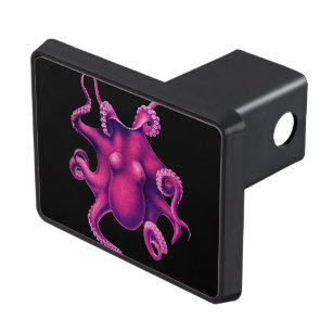 Pink Magenta Octopus Hitch Cover