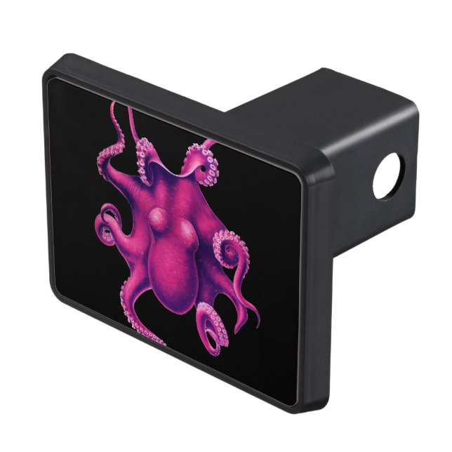 Pink Magenta Octopus Hitch Cover (Top Right)