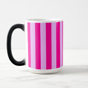 Pink & Magenta Stripe Pattern Color Morph Mug