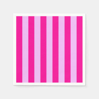 Pink & Magenta Stripe Pattern Napkins
