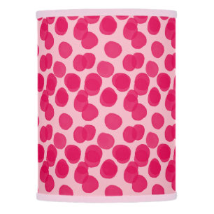 Pink Magenta Watercolor Spots Lamp Shade