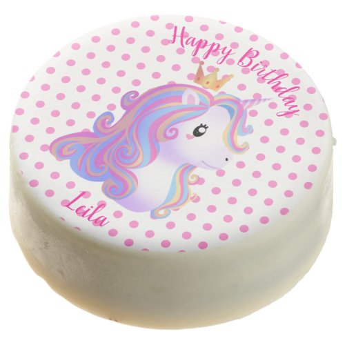 Pink Magical Unicorn Birthday Chocolate Covered Oreo