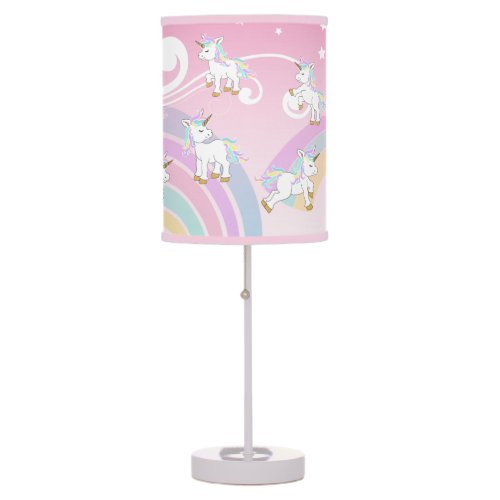 Pink Magical  Unicorn Table Lamp