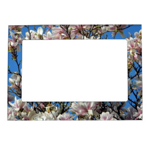 Pink Magnolia/Blue Sky Magnetic Photo Frame
