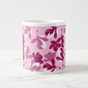 Pink magnolia botanical Print Giant Coffee Mug