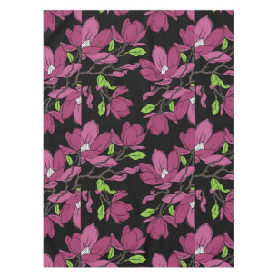 Pink magnolia botanical Print Tablecloth