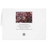 Pink Magnolia Cards (Back Horizontal)