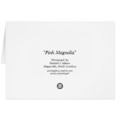 Pink Magnolia Cards (Back Horizontal)