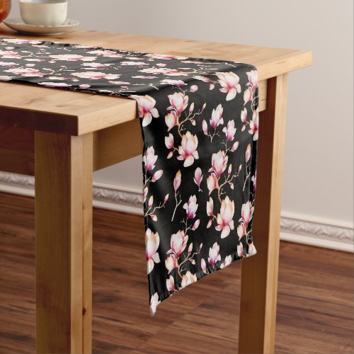 Pink Magnolia Pattern pick your color Short Table Runner