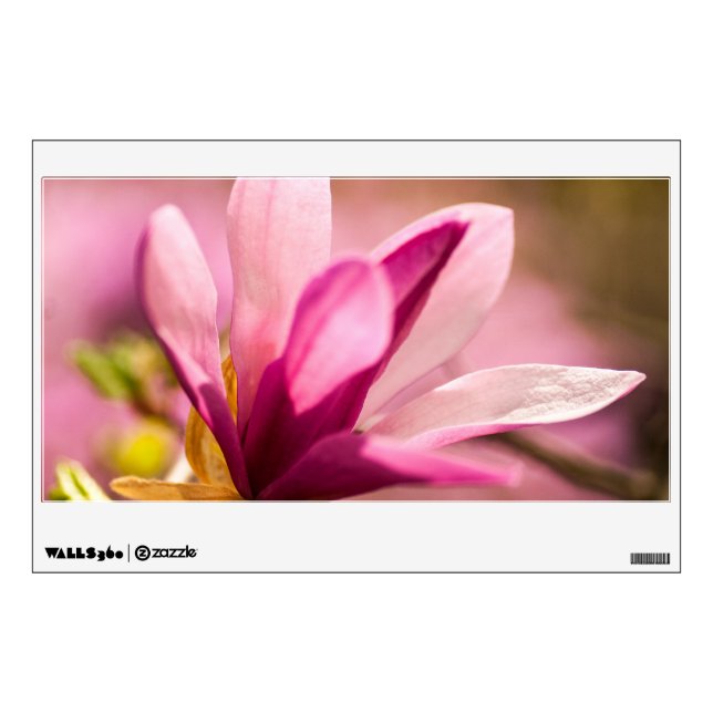 Pink Magnolia Wall Sticker (Front)