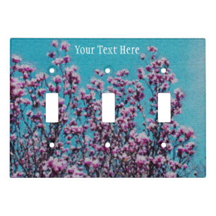 Pink Magnolias Flower Art Light Switch Cover