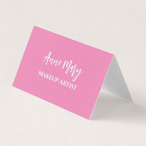 Pink Makeup Artist Beauty Hair Salon Custom 2023 Business Card