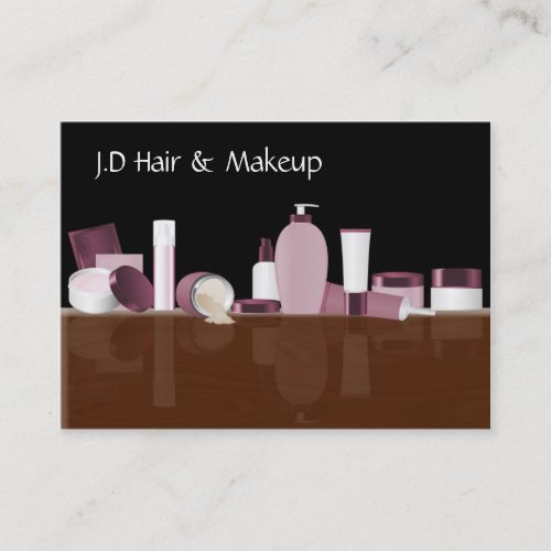 pink Makeup artist Business Cards