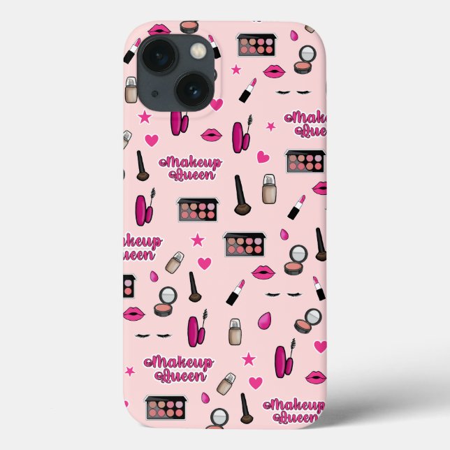 Pink Makeup Pattern Phone case  (Back)