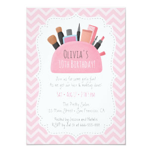 Makeup Party Invitations Zazzle