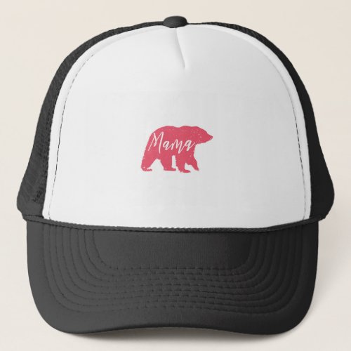Pink Mama Bear Trucker Hat