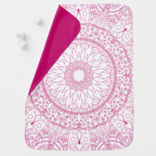 Pink Mandala Baby Blanket