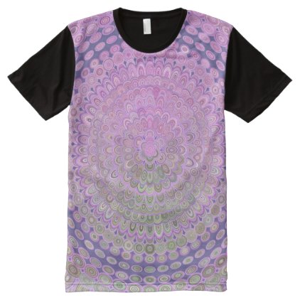 Pink Mandala Circle All-Over-Print Shirt