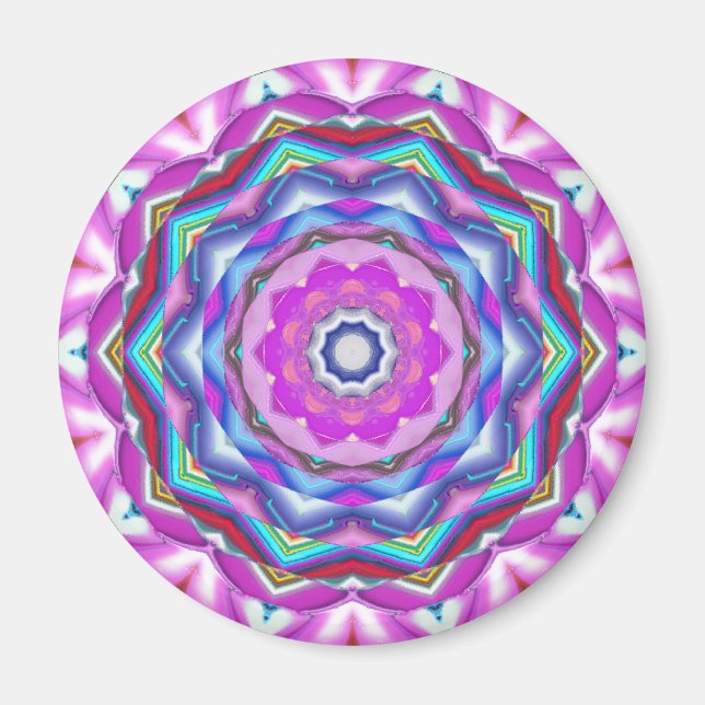 Pink Mandala Magnet (Front)