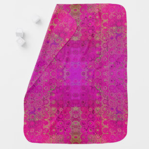 Pink Mandala Pattern Baby Blanket