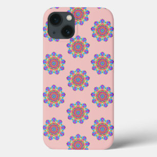 Pink Mandala Pattern Boho iPhone / iPad case