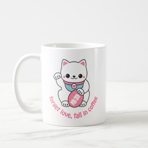 Pink Maneki Neko Coffee Mug