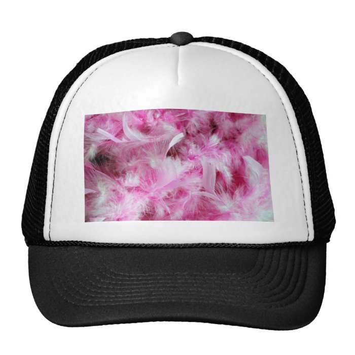 Pink Marabou Feathers Hat