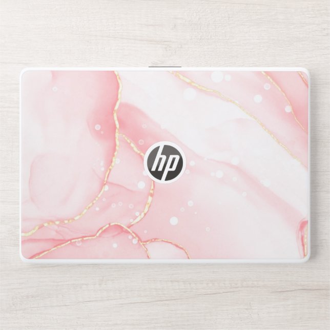 Pink  Marbel HP Laptop skin 15t/15z (Front)