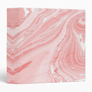 Pink Marble 3 Ring Binder