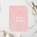 Pink Marble Art Deco Design Wedding Program