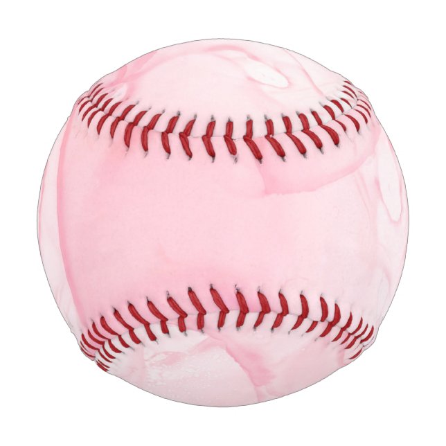 Pink marble background, fluid art background baseball (Front)