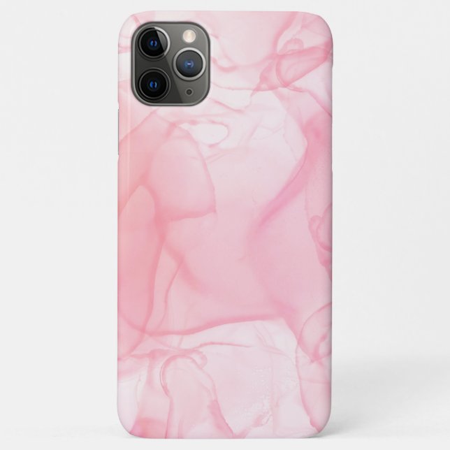 Pink marble background, fluid art background Case-Mate iPhone case (Back)