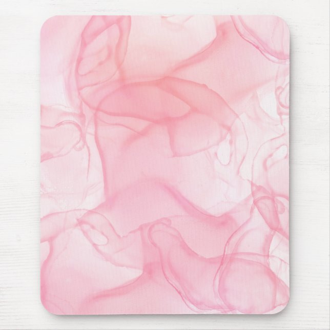 Pink marble background, fluid art background noteb mouse pad (Front)