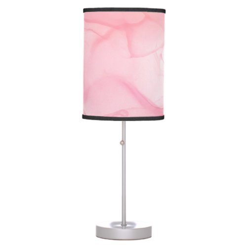 Pink marble background fluid art background table lamp